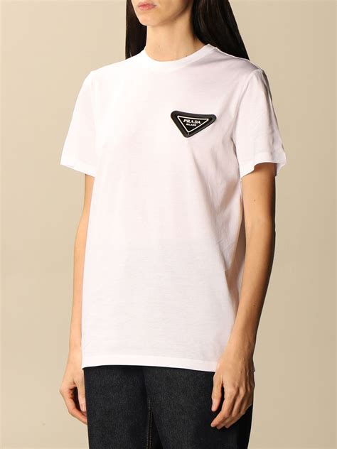 prada white crop shirt|Prada Cropped Jersey T.